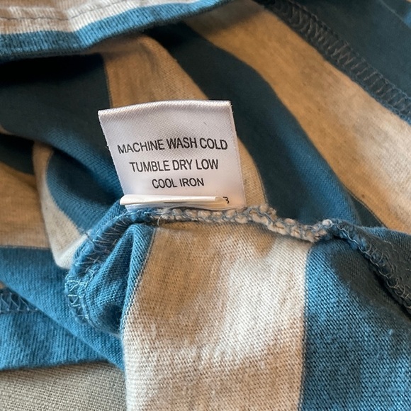 Class Club Blue and White Striped Kids Tee - Picture 5 of 5